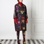 printed opera coat