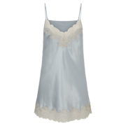 ARNOTTS GINIA SILK AND CHANTILLY LACE CHEMISE E136